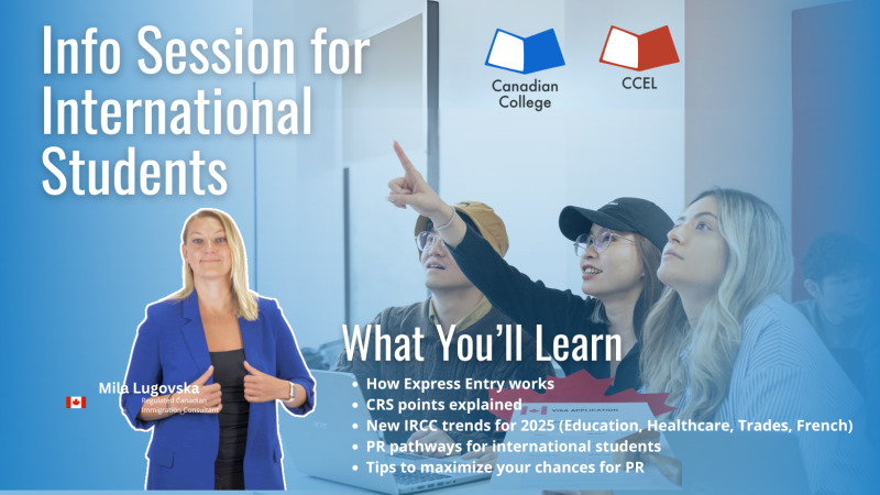 Immigration Info Session for International Students at CC and CCEL
